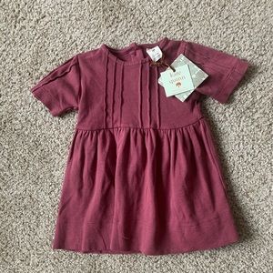 Kate Quinn button back cherry red dress